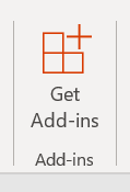 get add-ins button big