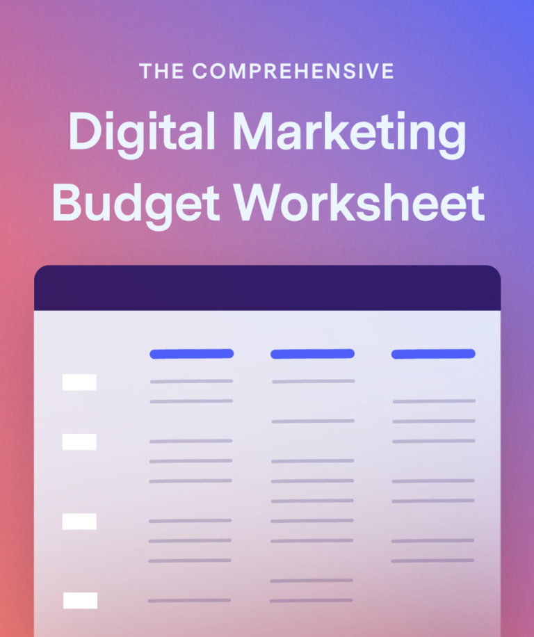 marketing budget worksheet