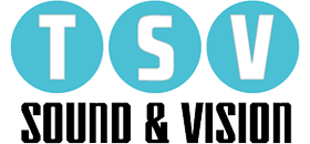 TSV Sound & Vision white logo