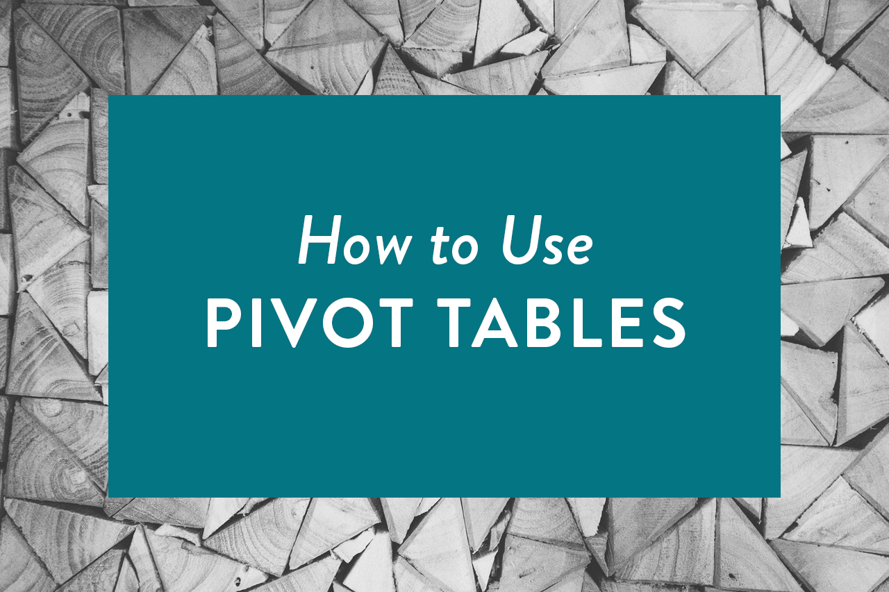 pivot tables