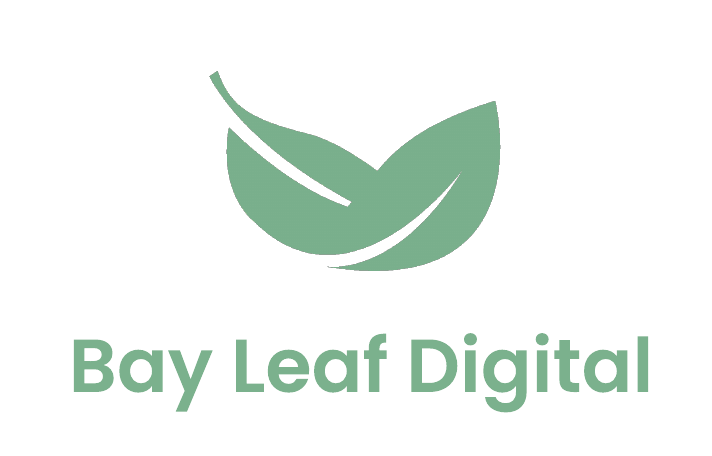 Bay Leaf Digital white logo